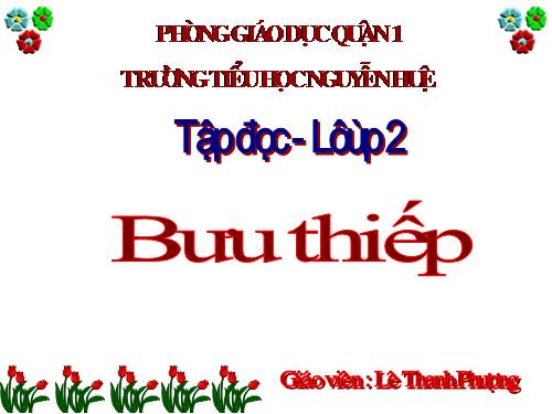 Tuần 10. Bưu thiếp