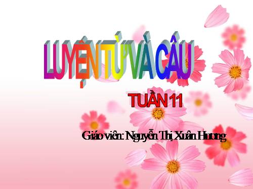 Tuần 11. Tính từ