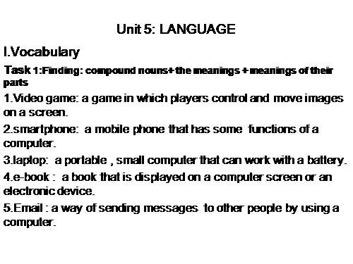 Unit 05. Inventions. Lesson 2. Language