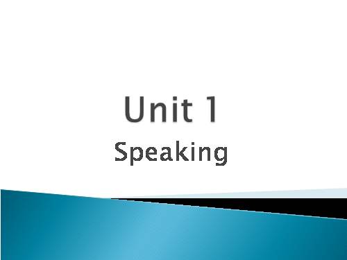 Unit 01. Family Life. Lesson 4. Speaking