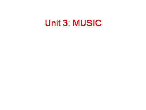 Unit 03. Music. Lesson 1. Getting started