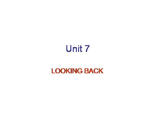Unit 07. Cutural Diversity. Lesson 8. Looking back - project