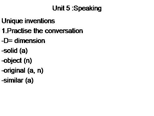 Unit 05. Inventions. Lesson 4. Speaking