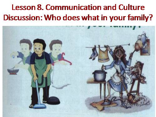 Unit 01. Family Life. Lesson 7. Communication and Cuture