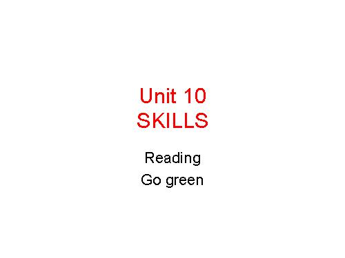 Unit 10. Ecotourism. Lesson 3. Reading