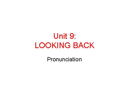 Unit 09. Preserving the Environment. Lesson 8. Looking back - project