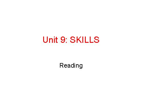 Unit 09. Preserving the Environment. Lesson 3. Reading