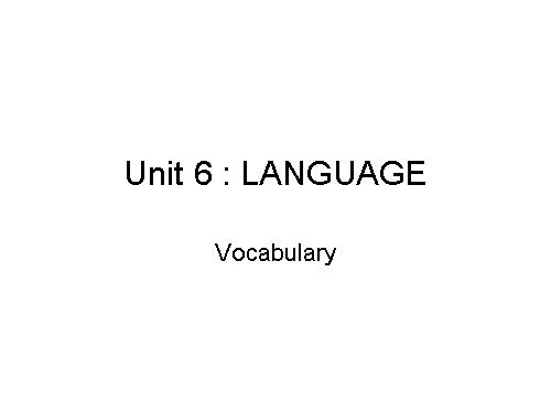 Unit 06. Gender Equality. Lesson 2. Language