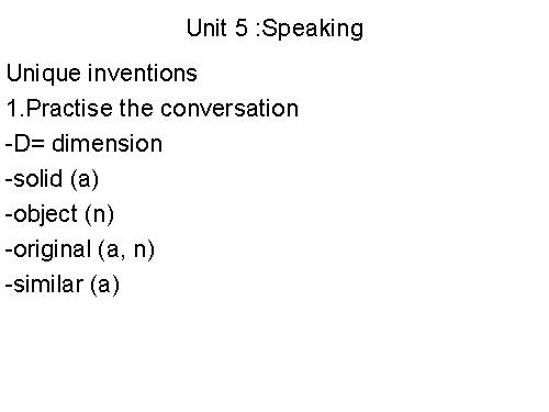 Unit 05. Inventions. Lesson 4. Speaking