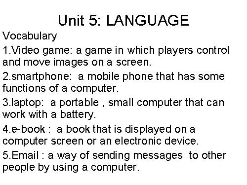 Unit 05. Inventions. Lesson 2. Language