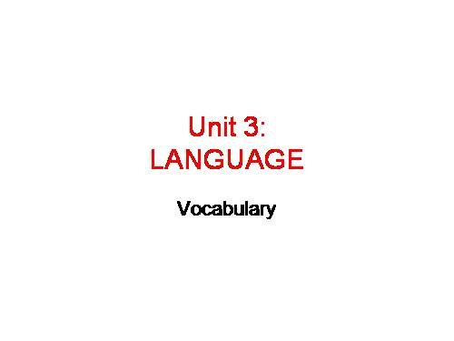 Unit 03. Music. Lesson 2. Language