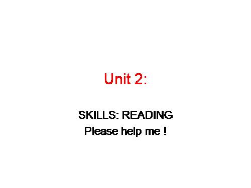 Unit 02. Your Body and You. Lesson 3. Reading