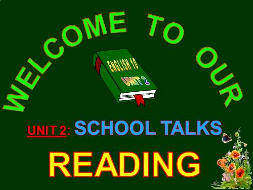 Unit 2. School talks