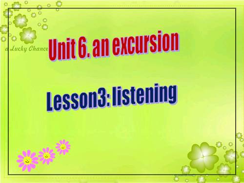 Unit 6. An excursion