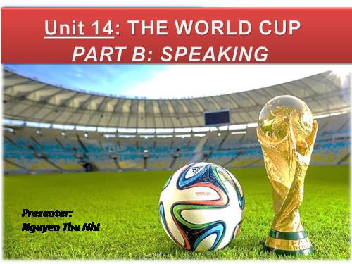 Unit 14. The world cup