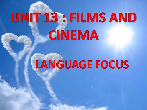 Unit 13. Films and cinema