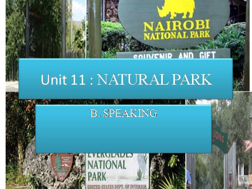 Unit 11. National parks