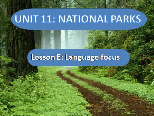 Unit 11. National parks