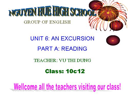 Unit 6. An excursion