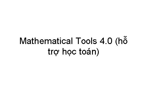 NH Mathematical Tools Setup