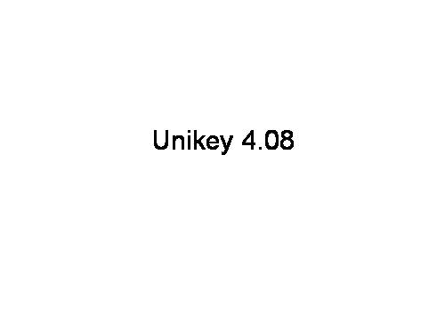 Unikey 4.08