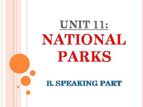 Unit 11. National parks