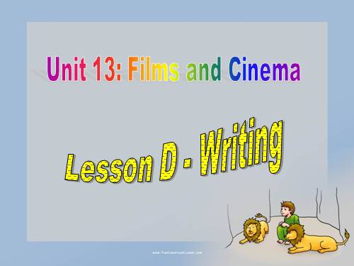 Unit 13. Films and cinema