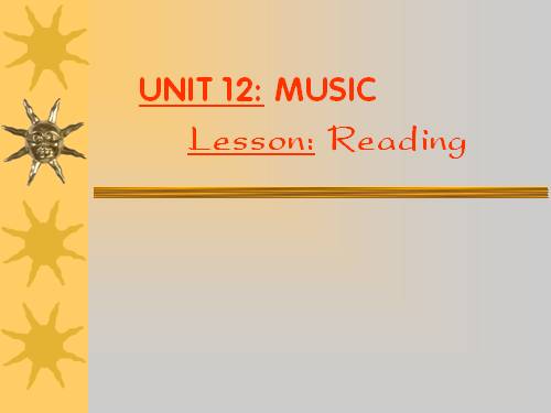 Unit 12. Music