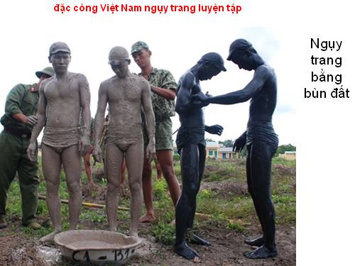 đặc công Việt Nam ngụy trang luyện tập