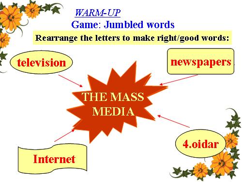 Unit 7. The mass media