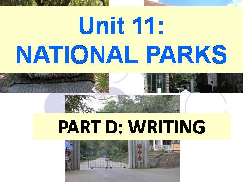 Unit 11. National parks