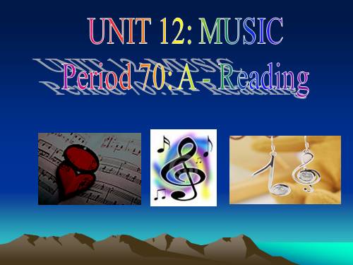 Unit 12. Music