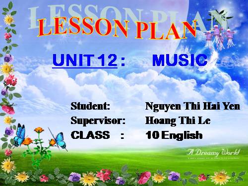 Unit 12. Music