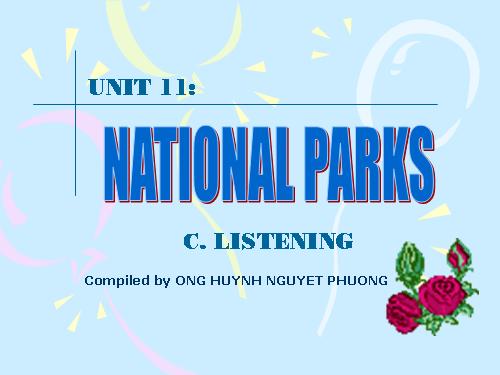 Unit 11. National parks