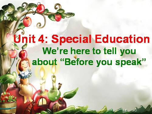 Unit 4. Special education