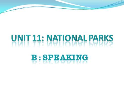 Unit 11. National parks