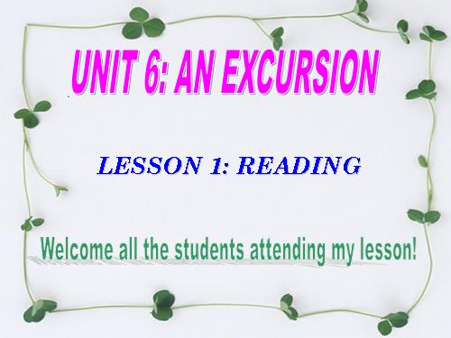 Unit 6. An excursion