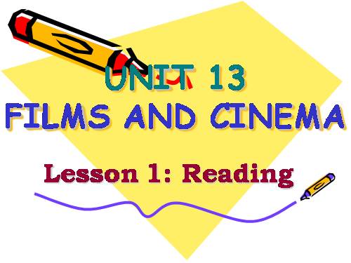 Unit 13. Films and cinema