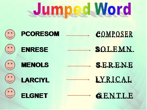 jumble word