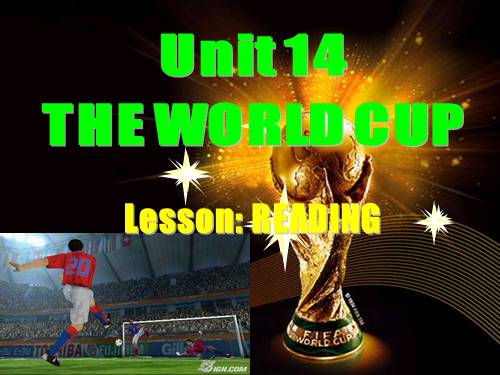 Unit 14. The world cup