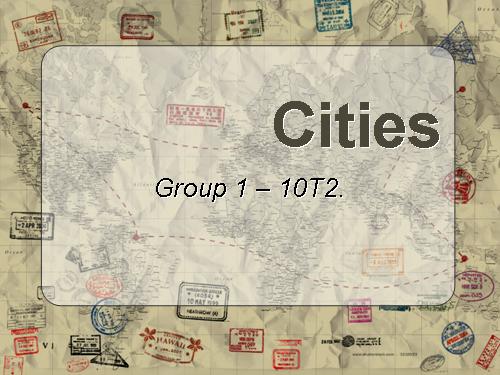 Unit 15. Cities