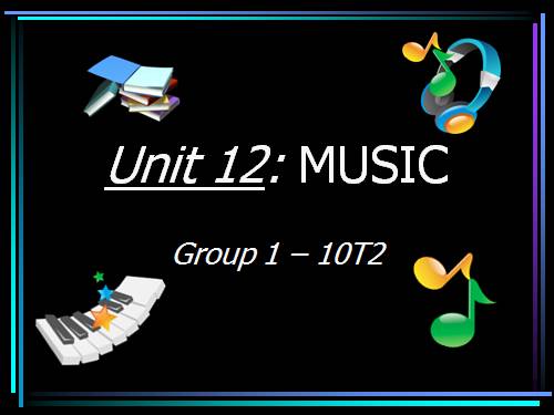 Unit 12. Music