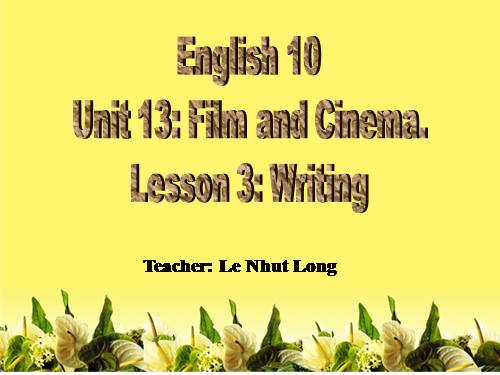 Unit 13. Films and cinema