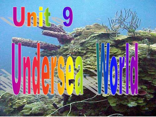 Unit 9. Undersea world