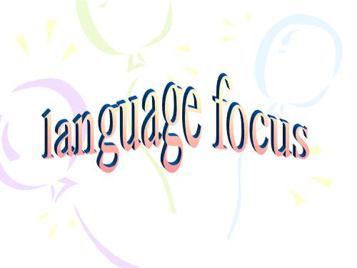 Unit 12: language focus