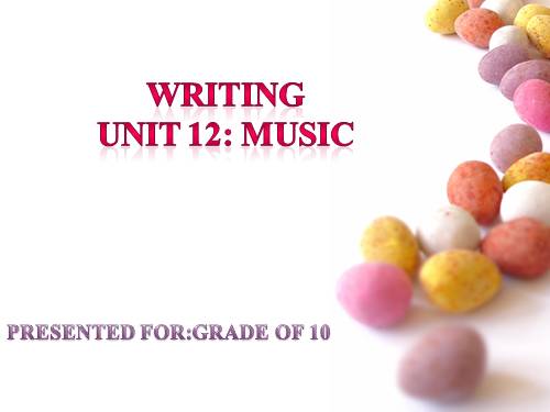 Unit 12. Music