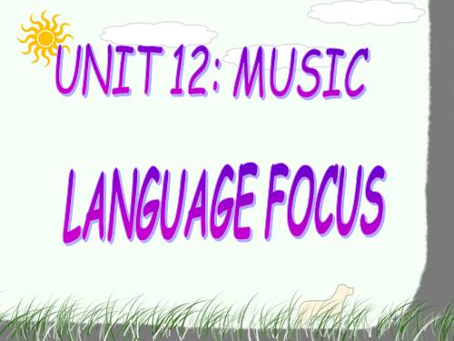 Unit 12. Music