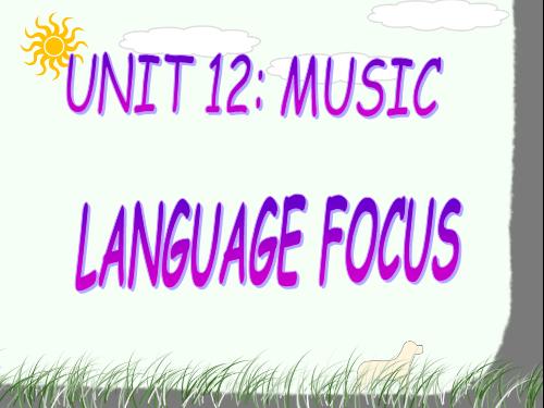 Unit 12. Music