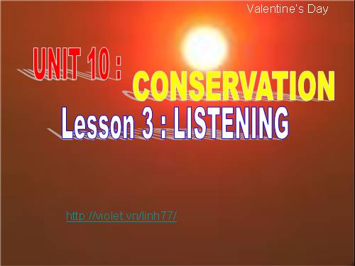 Unit 10. Conservation