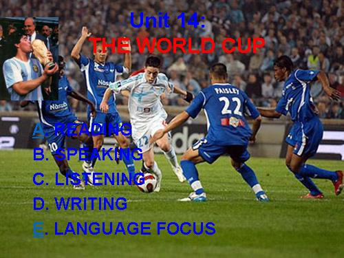 Unit 14. The world cup